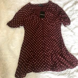 Nicholas polka dot mini dress